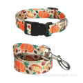 set wholesale floral nylon personalized dog collar custom
